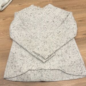 Madewell Women's Speckled Gray Turtleneck Sweater